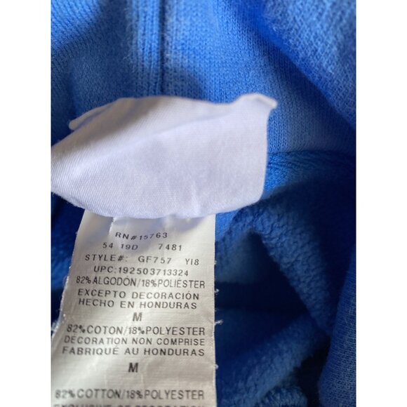 Champion Blue Pullover Hoodie Drawstring Sweatshirt Size Medium Pre-Owned Great - Picture 12 of 12